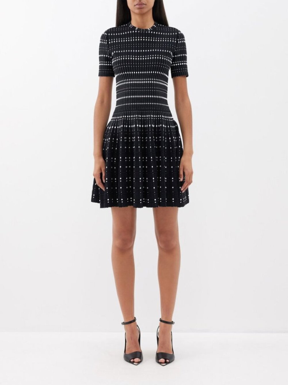 Alexander McQueen fit-and-flare knit dress